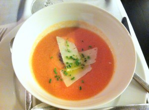 Sopa de tomate, de Ágape (foto: María Mora)