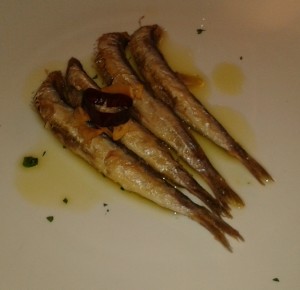Las anchoas, en Cachetero (foto: Primo)