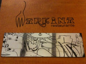 Tapa de la carta del Markina (foto: Cuchillo)