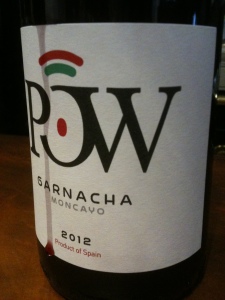 Etiqueta de Pow, vino aragonés (foto: Uve)
