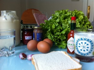 Los ingredientes del sandwich (foto: Cuchillo)