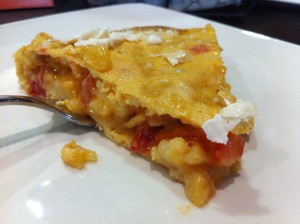 Tortilla, con tomate y queso, de La Galea (foto: Cuchillo)