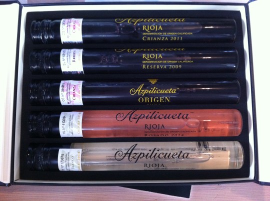 Las cinco variedades incluidas en Azpilicueta con los 5 sentidos (foto: Cuchillo)