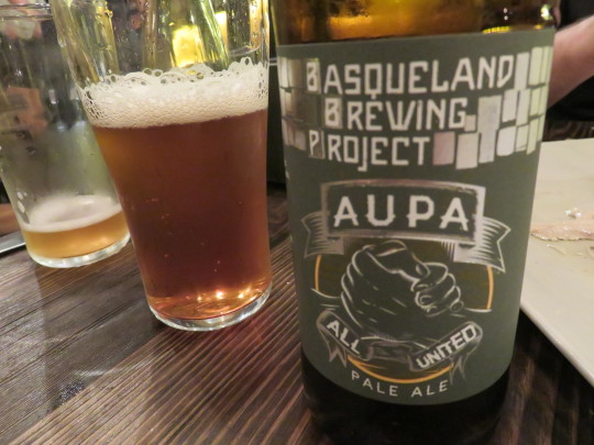 Aupa, la pale ale de Basqueland Brewing Project (foto: Cuchillo)
