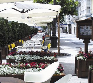 Terraza del Café Suizo en una imagen de La Red Respira.