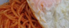 Cocina para vagonetas: espaguetis a la cubana