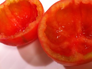 Tomates vaciados (foto: Uve)