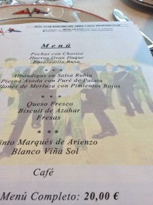 el menu