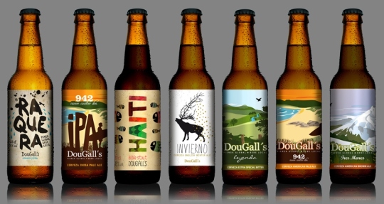 Siete de las ocho cervezas comercializadas por DouGall's (foto: mutta.es)