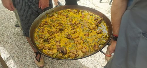 Paella valenciana con arroz de Valencia (foto: Cuchillo)